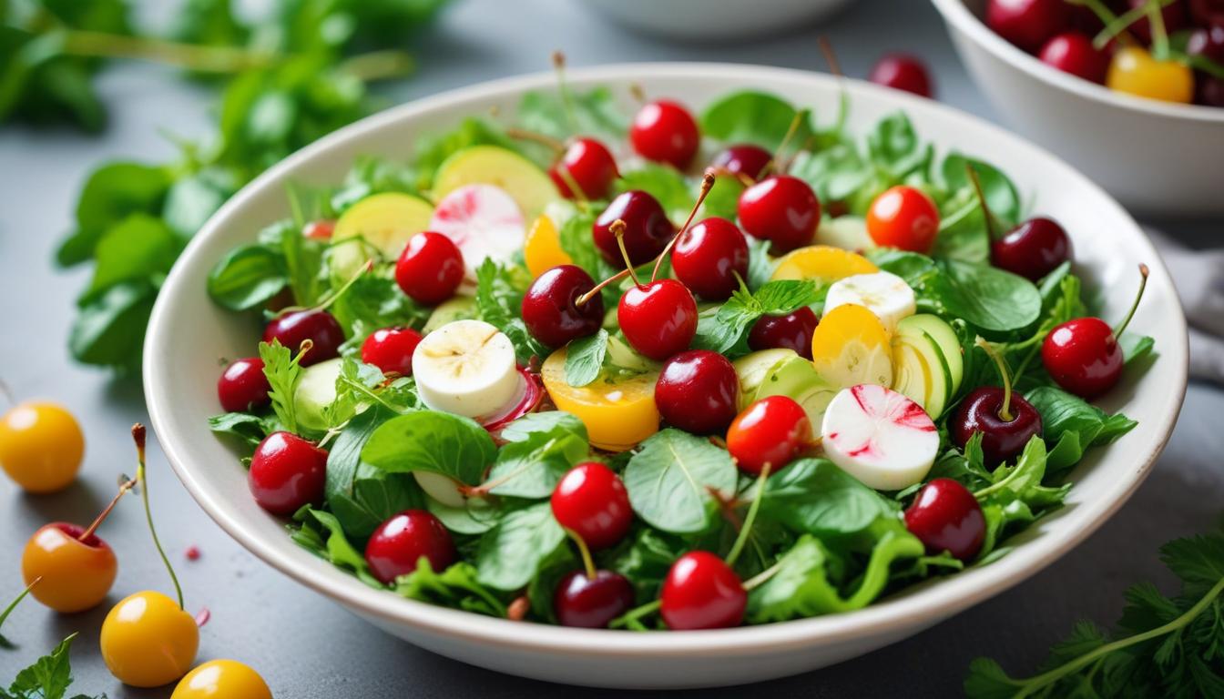 Kirazlı Yaz Salatası Tarifi