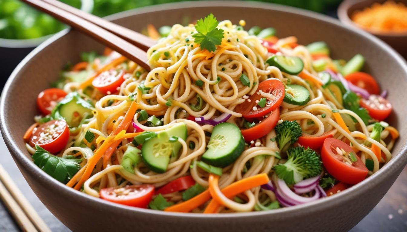 Lezzetli Asya Noodle Salatası Tarifi