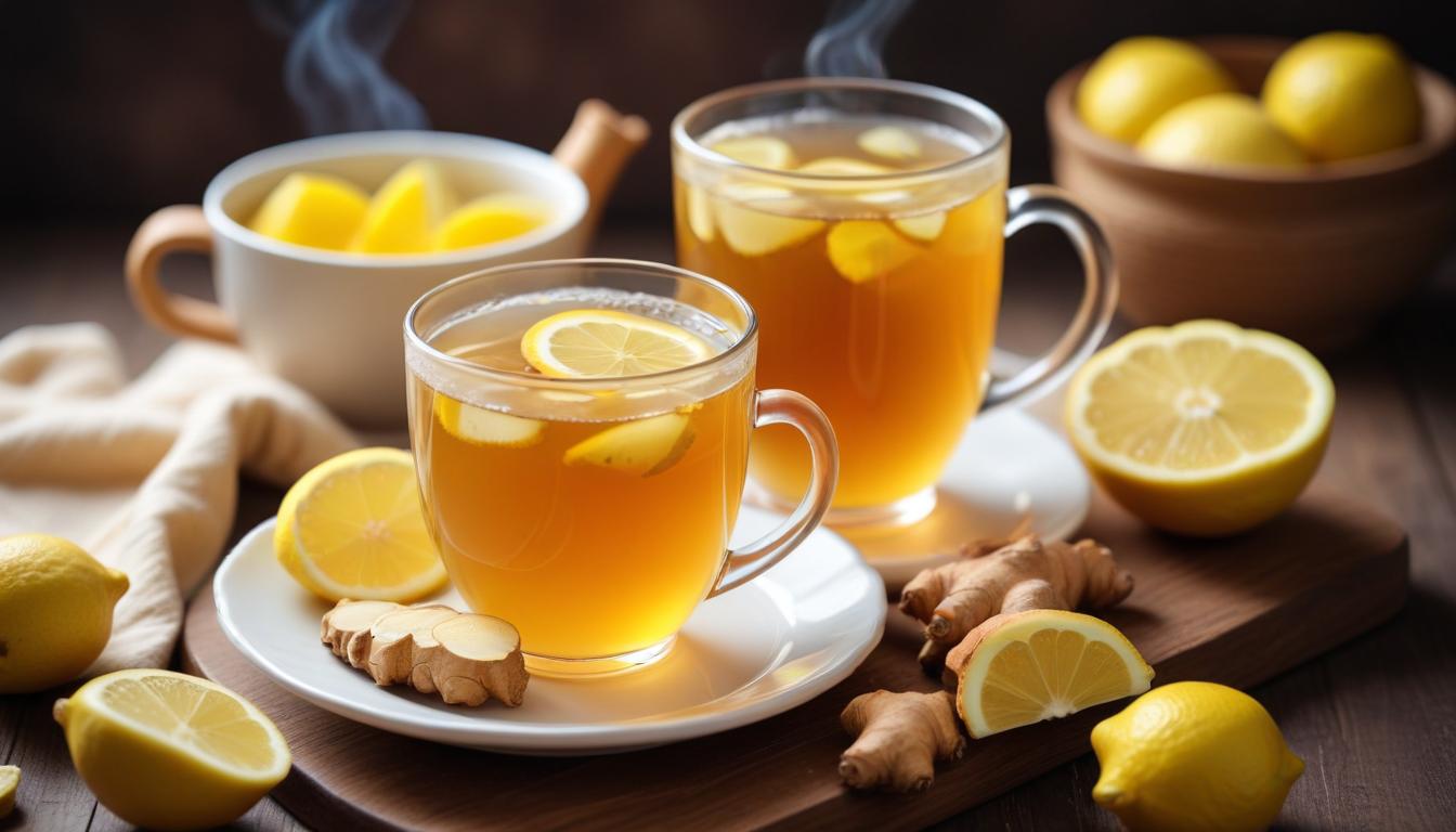 Zencefil ve Limonun Şifa Kaynağı Çayı